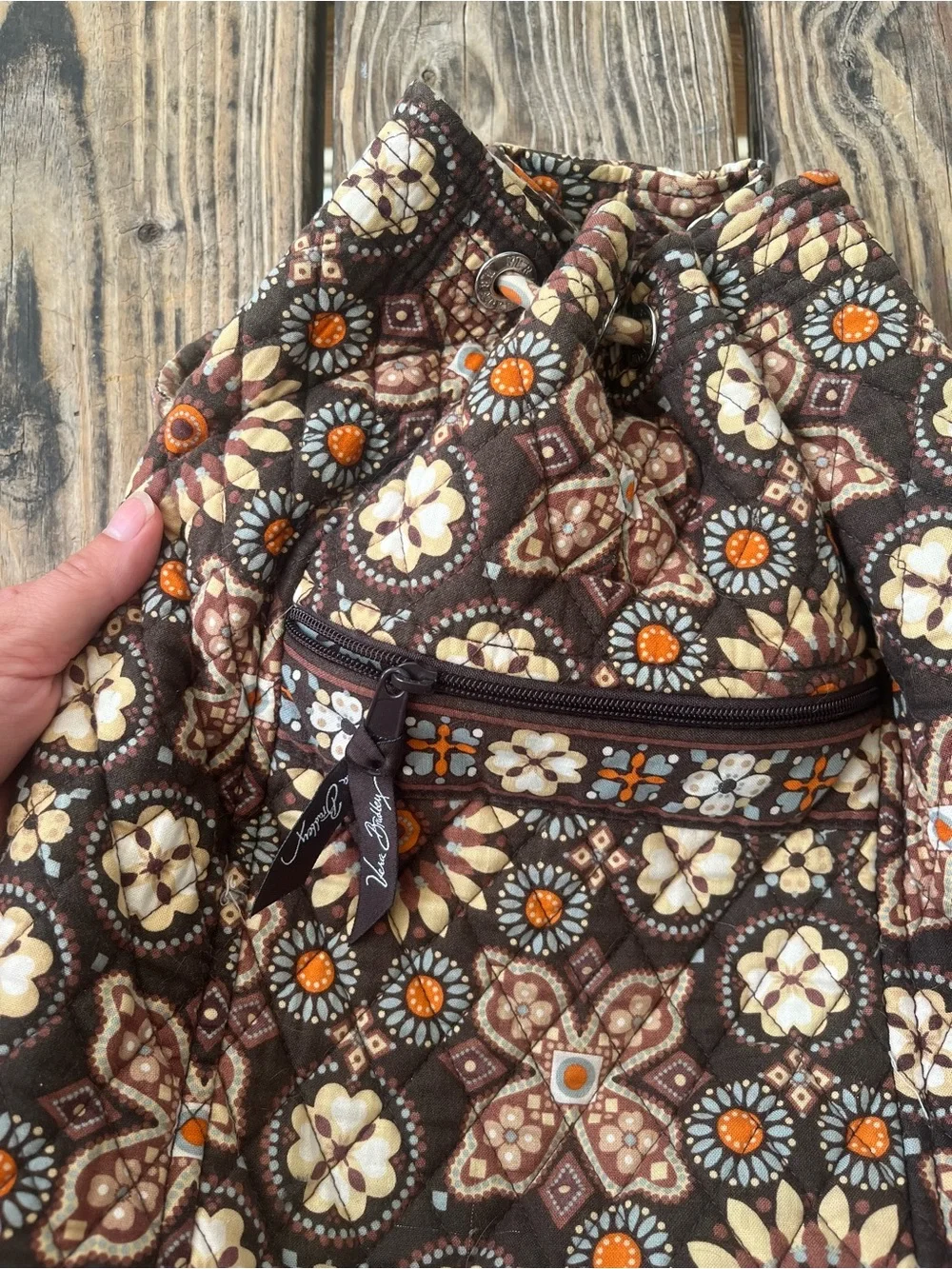 Vera Bradley quilted backpack